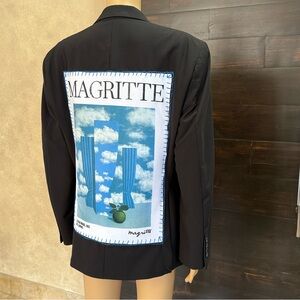 Upcycled Nautica Magritte Unisex Lined Suit Jacket Size Men's 36S